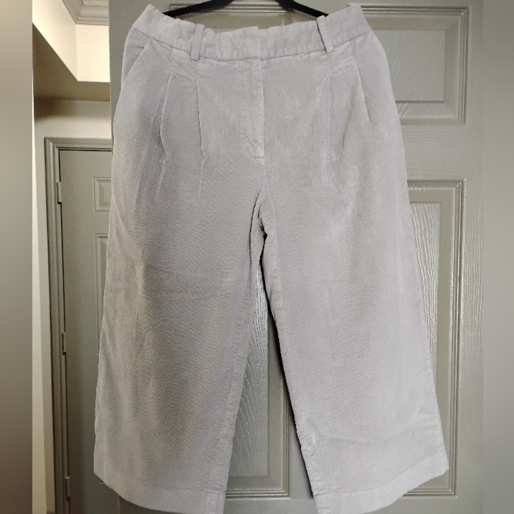 COS Women Wide Leg Cropped Gray Pants